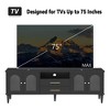 NicBex TV Stand Entertainment Center with Fluted Glass Doors for TVs up to 75 Inches for Living Room, Bedroom - 3 of 4