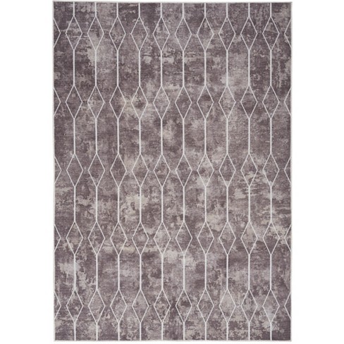 Nicole Curtis Machine Washable Series 1 Modern Trellis Indoor Rug - image 1 of 4