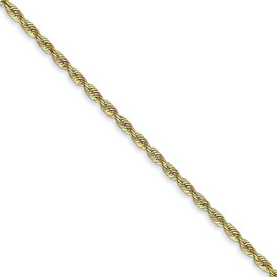 Black Bow Jewelry 1.85mm 10k Yellow Gold D/C Quadruple Rope Chain Necklace