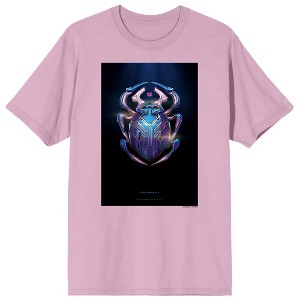 Blue Beetle Poster Crew Neck Short Sleeve Cradle Pink Men's T-shirt - 1 of 2