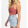 Women's TWISTED TIE BACK CROP TOP - ENDLESS BLU. - 4 of 4