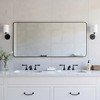 CIPACHO Black Metal Framed Wall Mirror - Unbreakable, Anti-Delivering, Distortion-Free, Easy Install - 3 of 4