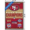 Trends International NFL San Francisco 49ers - Champions 23 Framed Wall Poster Prints - 3 of 4
