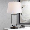 360 Lighting Pellana 24 3/4" High Black and Brass USB Table Lamp - 2 of 4
