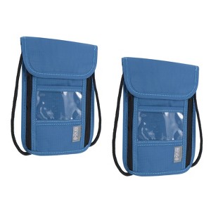 Unique Bargains Waterproof Passport Holder Travel Neck Wallet for Women Men 2 Pcs - 1 of 4