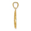 Black Bow Jewelry 14k Yellow Gold Crescent Moon and Stars Pendant, 12 or 16mm - 2 of 4
