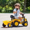 Kids Ride on Tractor Licensed Caterpillar Foot to Floor Sliding Car with Shovel - 2 of 4