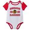 NHL Chicago Blackhawks Infant Boys' 3pk Bodysuit - 3 of 4