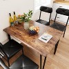 4-Piece Dining Set for Small Spaces, Kitchen Table with 4 Padded Chairs, Compact Dining Room Furniture for Apartments & Cozy Homes - 2 of 4
