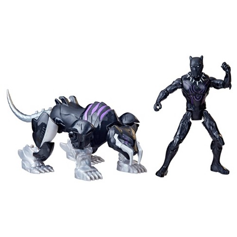 Marvel Mech Strike Mechasaurs Black Panther And Sabre Claw Action