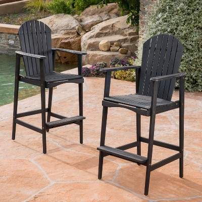 Modern Outdoor Cast Aluminium SWIVEL BAR STOOL-Christopher Knight Home