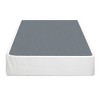 Twin Size Metal Bed Frame with Textured Fabric Cover for Bedroom - 4 of 4