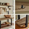 Pomona Entryway Hall Tree with Bench, Shelf and Coat Hooks - Alaterre Furniture - 3 of 4
