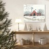 Winter Barn with Mill Gallery-Wrapped Canvas - 2 of 4
