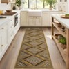 Garvee Modern Geometric Area Rug Soft Non Slip Foldable Accent Rug Washable Low Pile Rug - 2 of 4
