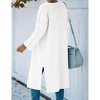 Long Cardigan Sweaters for Women Fall Trendy Oversized Open Front Winter Coat - 3 of 4