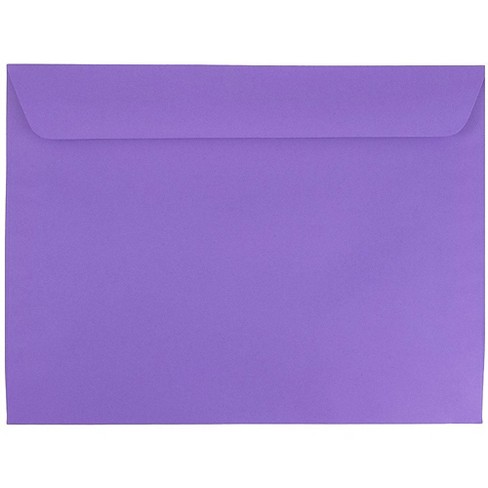 Jam Paper 9 X 12 Booklet Colored Envelopes Violet Purple Recycled 25 ...