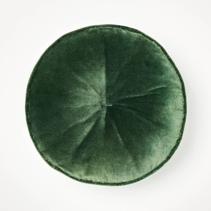 Velvet Round Throw Pillow - Threshold™ designed with Studio McGee, 1 of 8