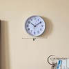 Clockswise Black Analog Clock – Silent, Non-Ticking for Wall, Office Desk, Table and Shelf, Battery-Operated Perfect for Home Office - 2 of 4