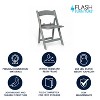 Flash Furniture Kids Resin Folding Chair with Vinyl Padded Seat - 2 of 4