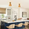 Parrot Uncle 7.3" Gold Farmhouse Semi-Flush Mount Ceiling Light 1-Light - 2 of 4