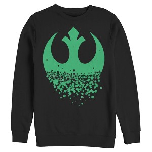 Men's Star Wars Rebel Symbol Clover Fade Sweatshirt - 1 of 3