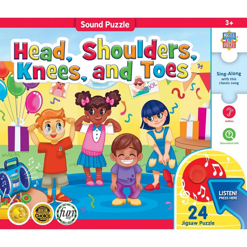 MasterPieces 24 Piece Sing-A-Long Puzzle - Head, Shoulders, Knees & Toes, 2 of 7