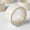 4pc Stoneware Napkin Rings Cream - Threshold™ designed with Studio McGee - 3 of 3