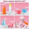 SYNCFUN Baby Doll Magic Bottle Set, 2 Disappearing Magic Milk & Juice Bottles with Caps and 2 Toy Pacifiers for Girls Christmas Birthday Gift - 2 of 4