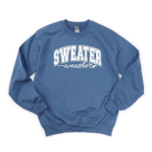 Simply Sage Market Women's Graphic Sweatshirt Sweater Weather Bold - 1 of 2