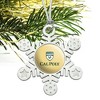 Cal Poly Primary Logo Metal Snowflake Christmas Tree Holiday Ornament - 2 of 3