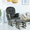 Costway Glider and Ottoman Cushion Set Wood Baby Nursery Rocking Chair - 4 of 4