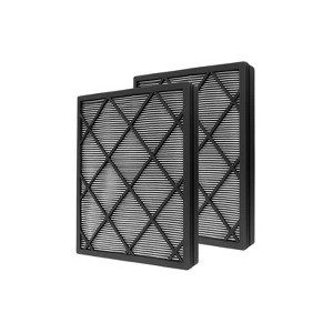 Nispira HE400 True HEPA Filter Replacement with Activated Carbon Infused Advanced Odor Lock For Shark Air Purifier 4 Fan HE401 HE402 HE405, 2 Packs - 1 of 4