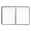 Eight-Person Group Practice Daily Appointment Book, 11 x 8.5, Black Cover, 12-Month (Jan to Dec): 2025 - 2 of 4