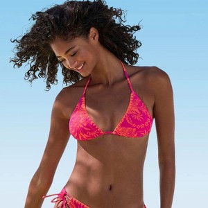 Women's Tropical Triangle Bikini Swimsuit Top - LASCANA - 1 of 4