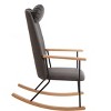 Maliang Adjustable Headrest Pillow Rocking Chair, for Nursery, Bedroom, Living Room - 4 of 4