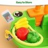 Skirfy Play Sink Toy, Pretend Play Kitchen Sink with Running Water, Play Dishes, Play Food and Other Accessories, Green - 4 of 4