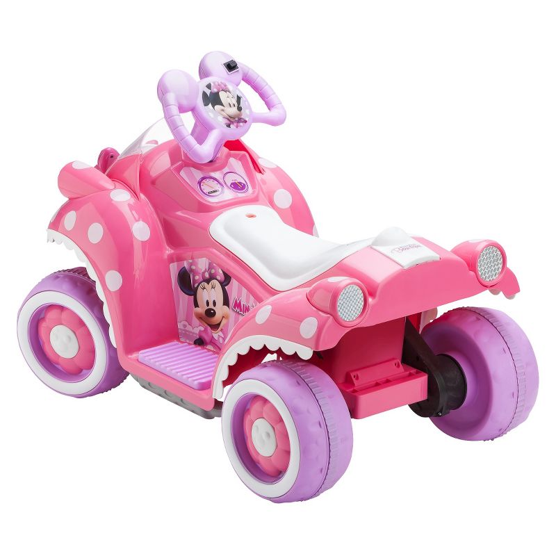 Kid Trax 6V Disney Minnie Mouse Toddler Quad Powered Ride-On - Pink, 4 of 5