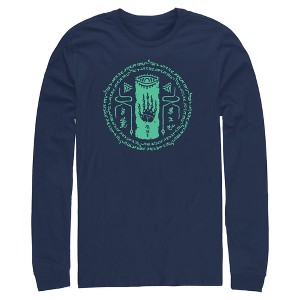 Mens Nintendo The Legend of Zelda: Tears of the Kingdom Glowing Shrine Rune Long Sleeve Shirt - 1 of 4