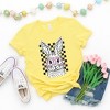 Simply Sage Market Women's Spotted Bunny With Glassess Short Sleeve Graphic Tee - 3 of 3