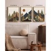 Landscape Mountain Wall Art Set Sunrise Pine Tree Forest Scene Wilderness Farmhouse Rustic Modern Art Decor 11x14in - 4 of 4