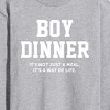 Men's - Instant Message - Boy Dinner Way Of Life Long Sleeve Graphic T-Shirt - 2 of 4