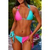 Sweet Like Candy 'Dolly Mix' Contrast Triangle Crystal Bikini Top Dolly Mix Medium - 4 of 4