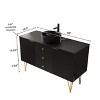 GDFStudio Craigue 48" Freestanding Bathroom Vanity with Cabinet and Ceramic Basin - 3 of 4