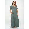 WEST K Women's Jana Plus Size Short Sleeve Knit Jumpsuit - 2 of 3