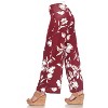 Women's Flower Printed Palazzo Pants - White Mark - 2 of 3