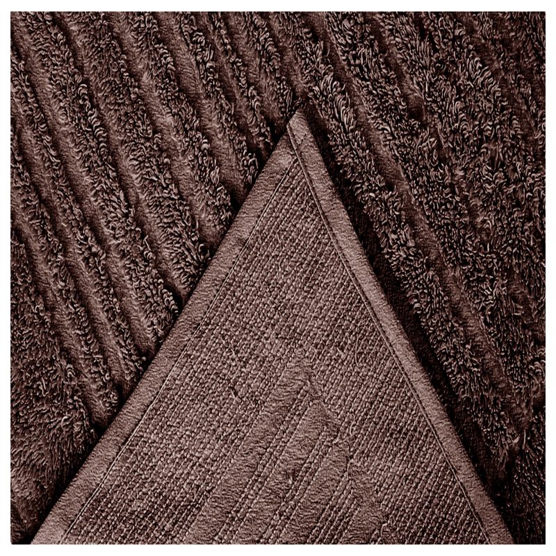 Set of 3 Queen Ashton Collection 100% Cotton Tufted Unique Luxurious Medallion Design Bedspread Set Chocolate - Better Trends, 4 of 5