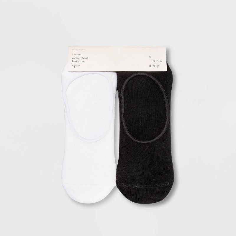 Women's 6pk Liner Socks - A New Day™ 4-10, 2 of 3