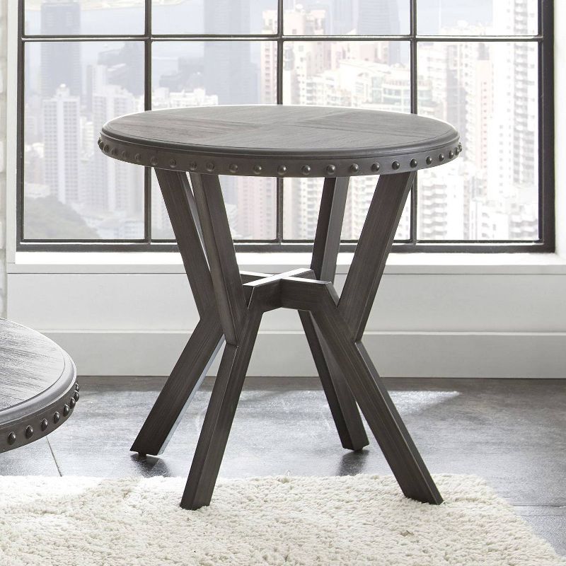 Alamo Round End Table Gray - Steve Silver, 4 of 6