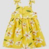 Carter's Just One You® Baby Girls' Floral Dress with Hat - Yellow/White - 3 of 3